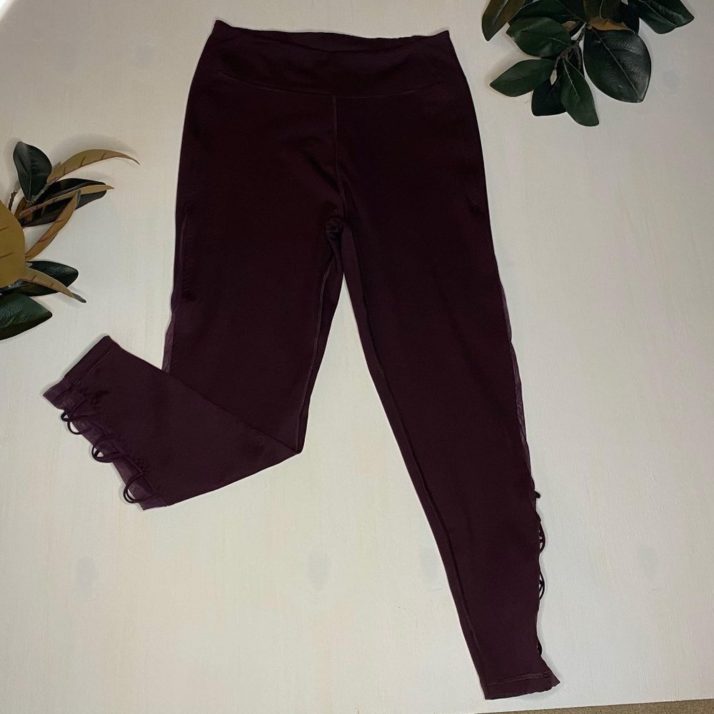 Victoria’s Secret Plum Leggings with Sheer Side